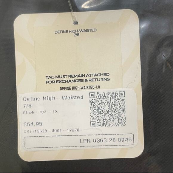 Fabletics NEW Define PowerHold High Waisted Legging Black Leggings 7/8 - Picture 8 of 8